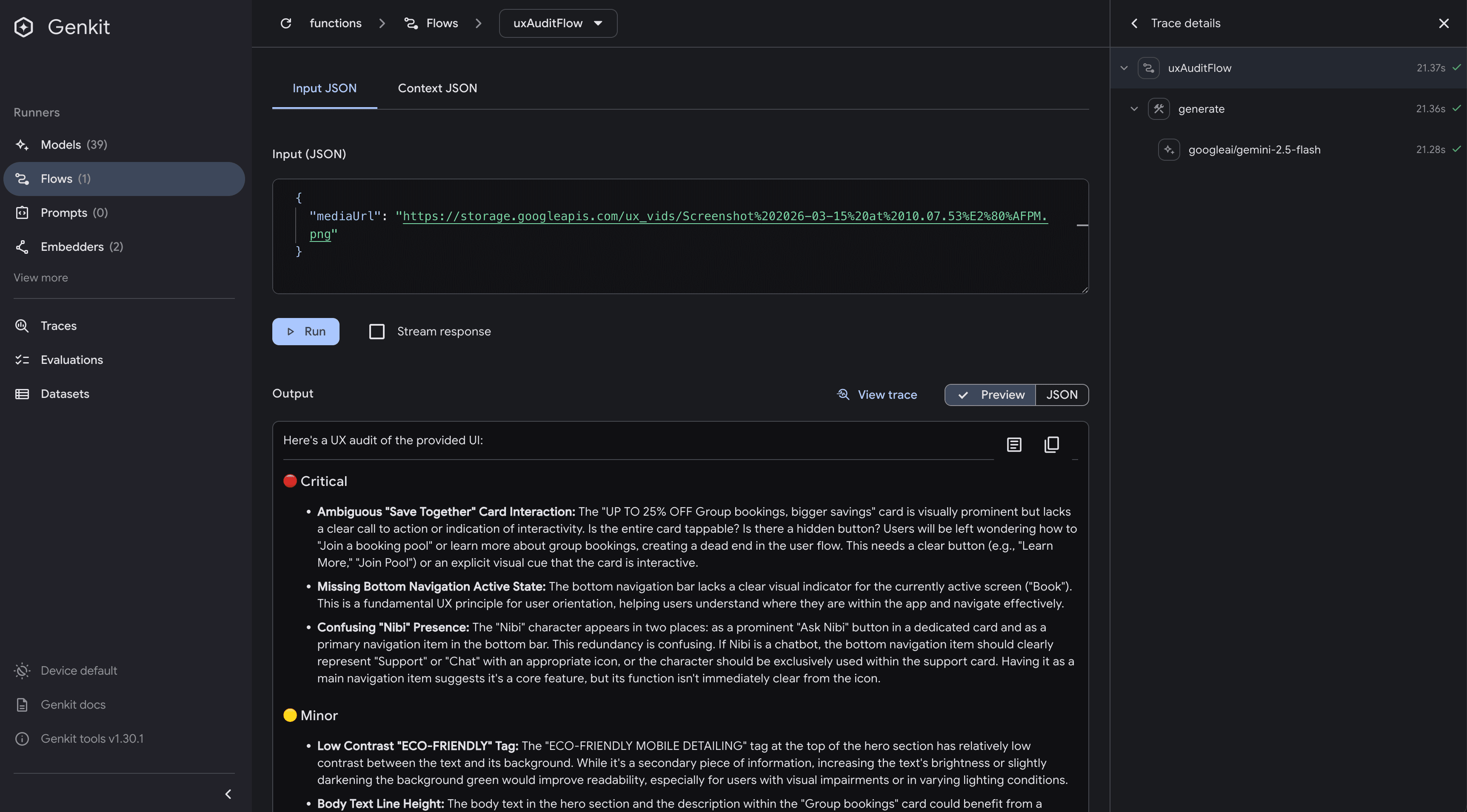 GenKit Console